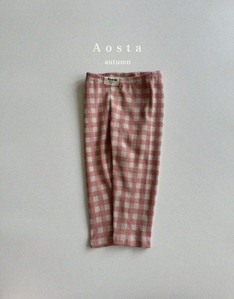 aosta / check leggings