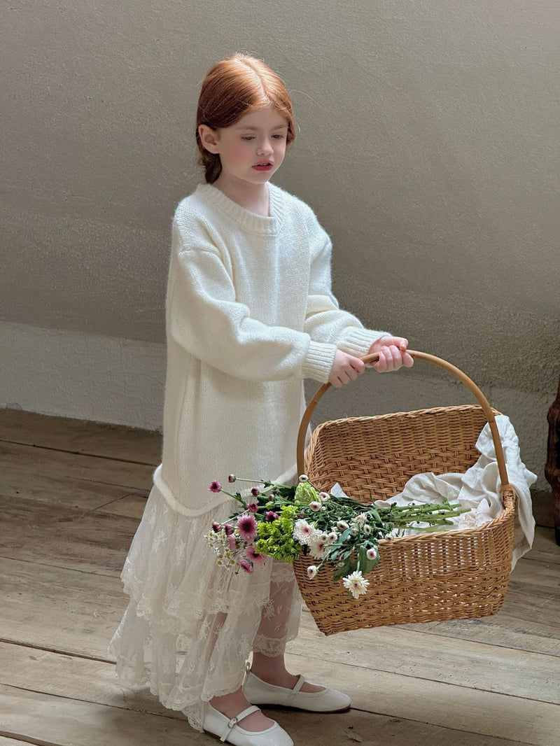 otaly / knit layered one-piece【for kids , jr】(no.5691)