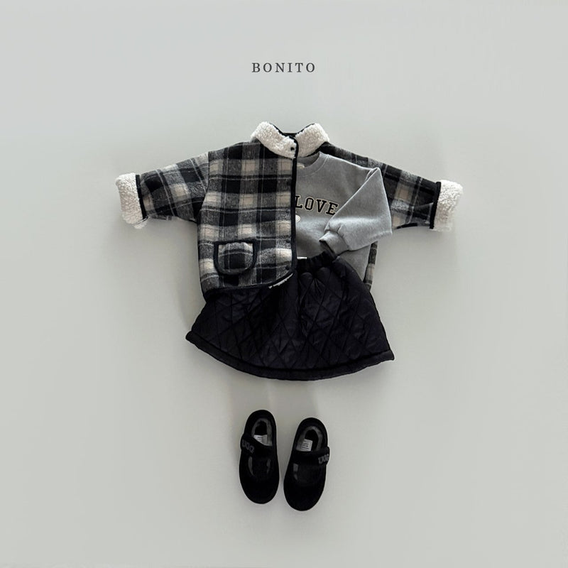 bonito / check rabba dumble jacket 【for kids&Jr.】