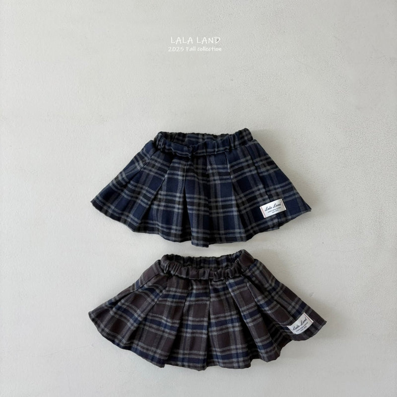 lalaland / lala check skirt【for kids】