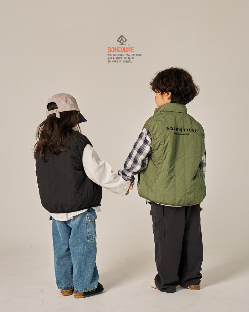 boneoune / double check shirt【for kids, Jr. 】