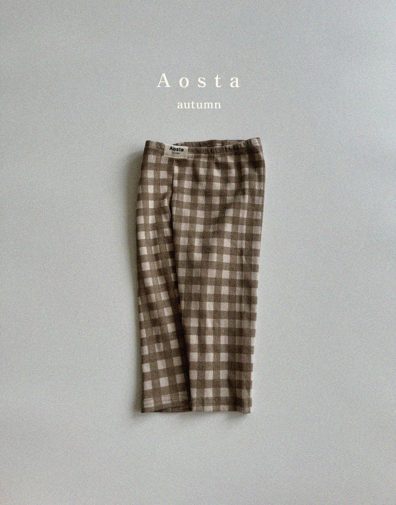 aosta / check leggings