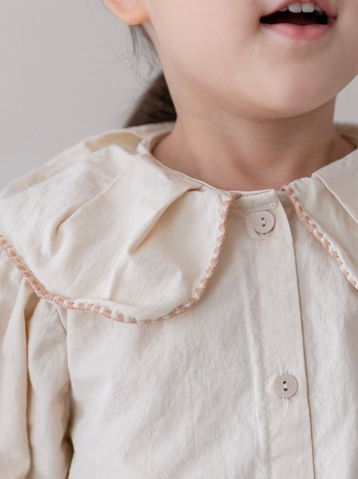 oatmeal / may sela blouse【for kids】