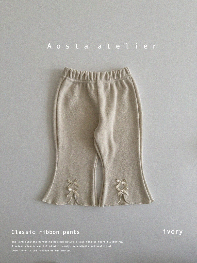 aosta / classic ribbon pants【for baby &kids】