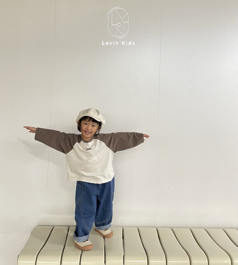 lovin / cheers raglan t-shirt【for kids & adult】