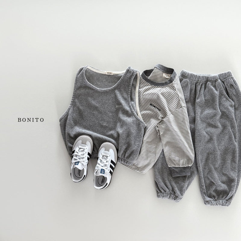 bonito / terry vest set up【for kids&Jr.】