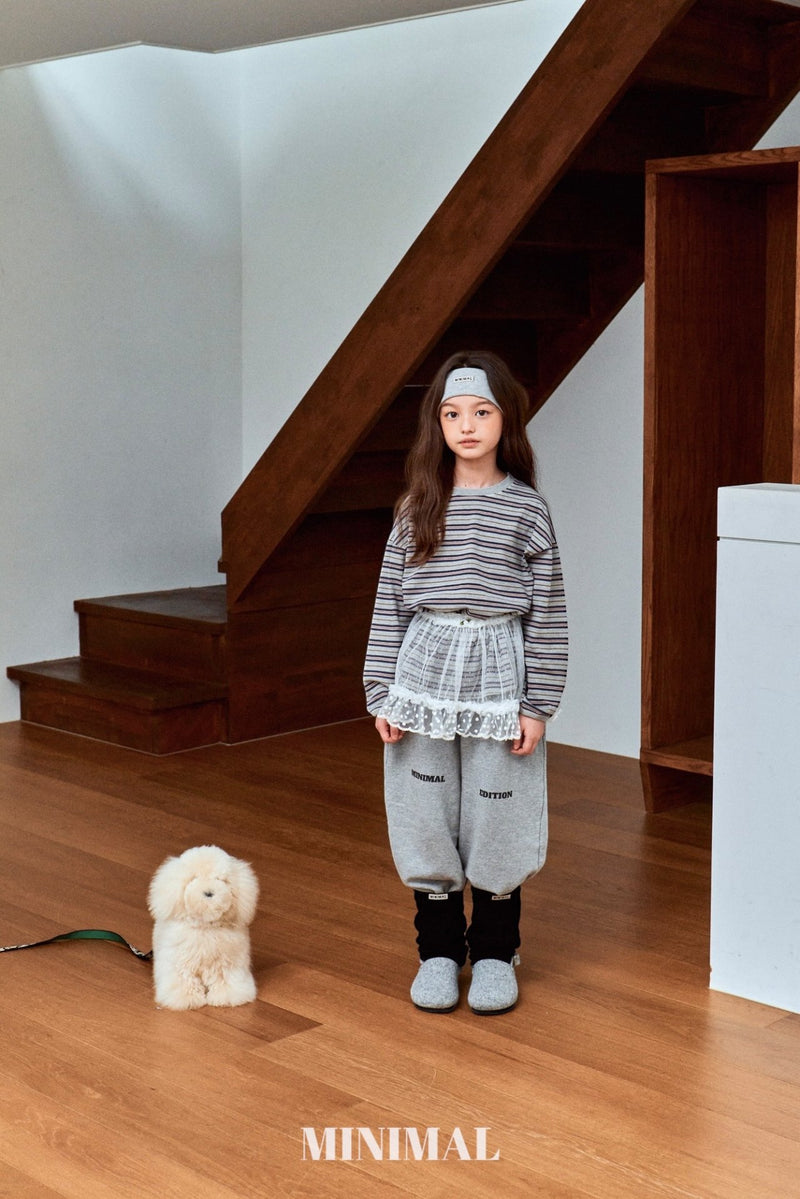 minimal / pigment boarder tee【for kids &Jr.】