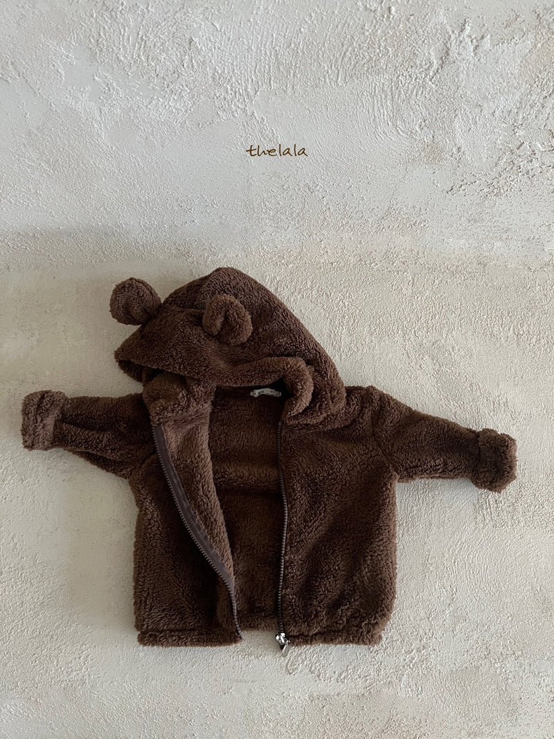 thelala / boa bear zip-up