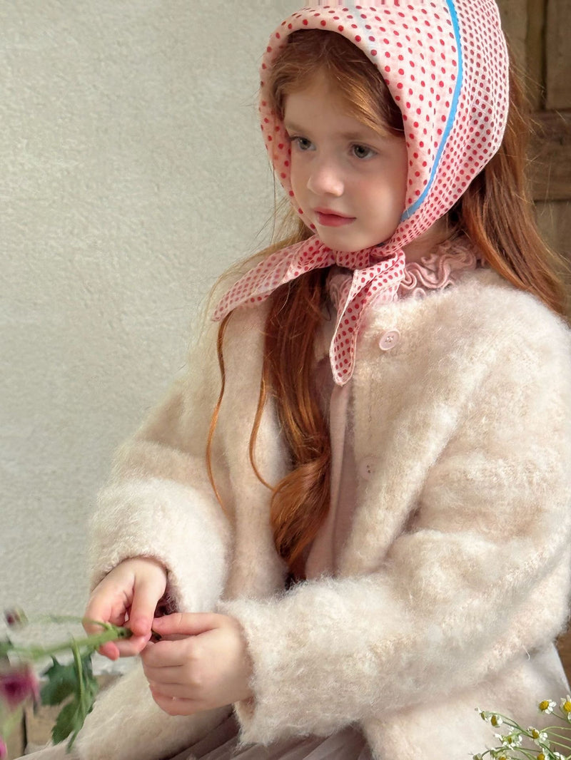 otaly / fluffy cardigan coat【for kids , jr】(no.5676)
