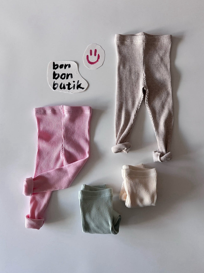 bonbon butik / rib leggings【for kids & jr.】