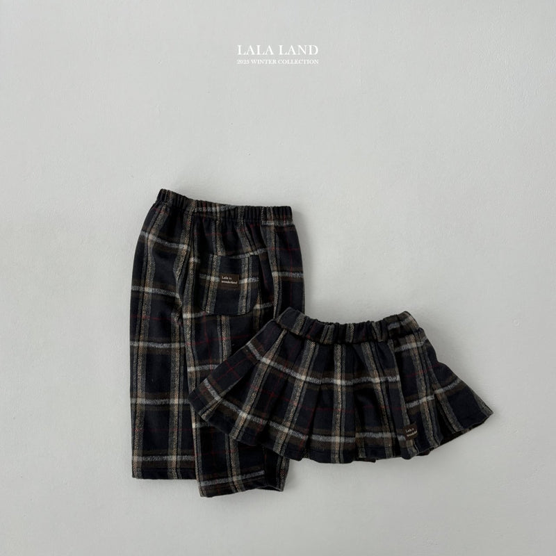 lalaland / bucket check pants【for kids】