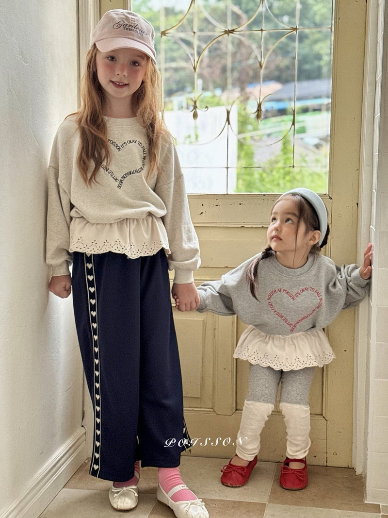 poisson / heart embroidery mtm【for kids &Jr.】