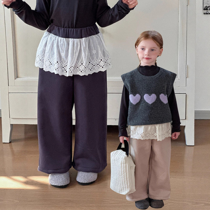 lace wide pants 【for kids&Jr.】