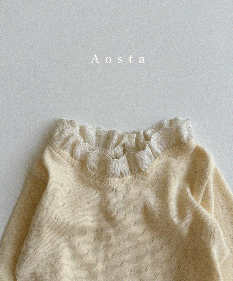 aosta / eyelet tee