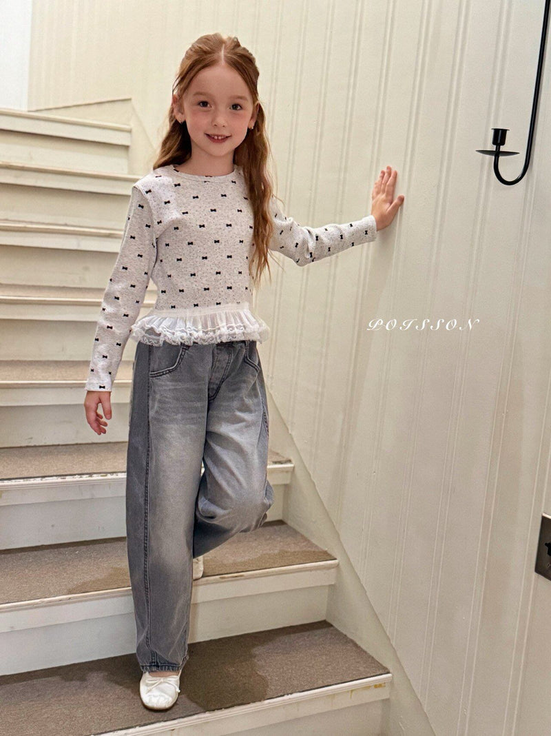 poisson / brush denim pants【for kids &Jr.】