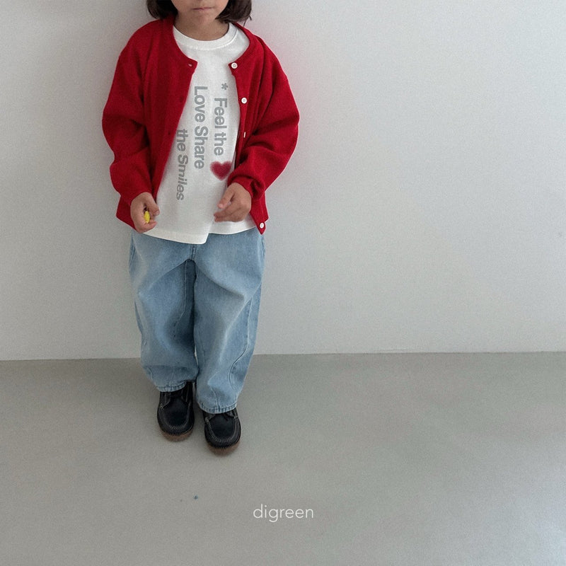 digreen / volume denim pants【for kids】
