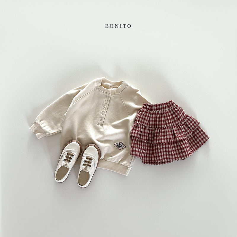 bonito / check tiared skirt【for kids&Jr.】