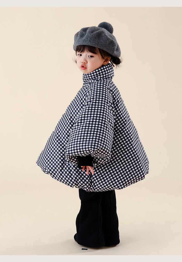 一部即納 gingham padding jacket 【for kids , jr. 】