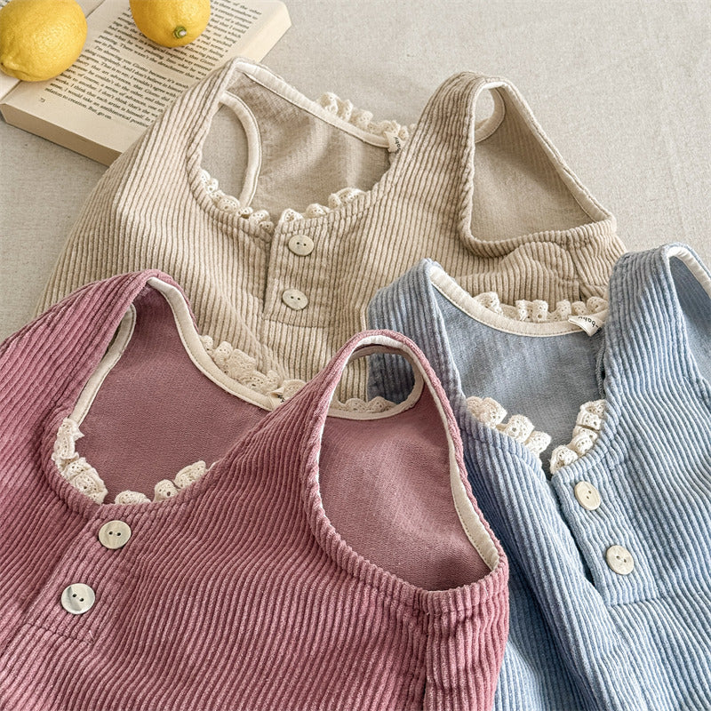 corduroy jump-suit【for kids 】