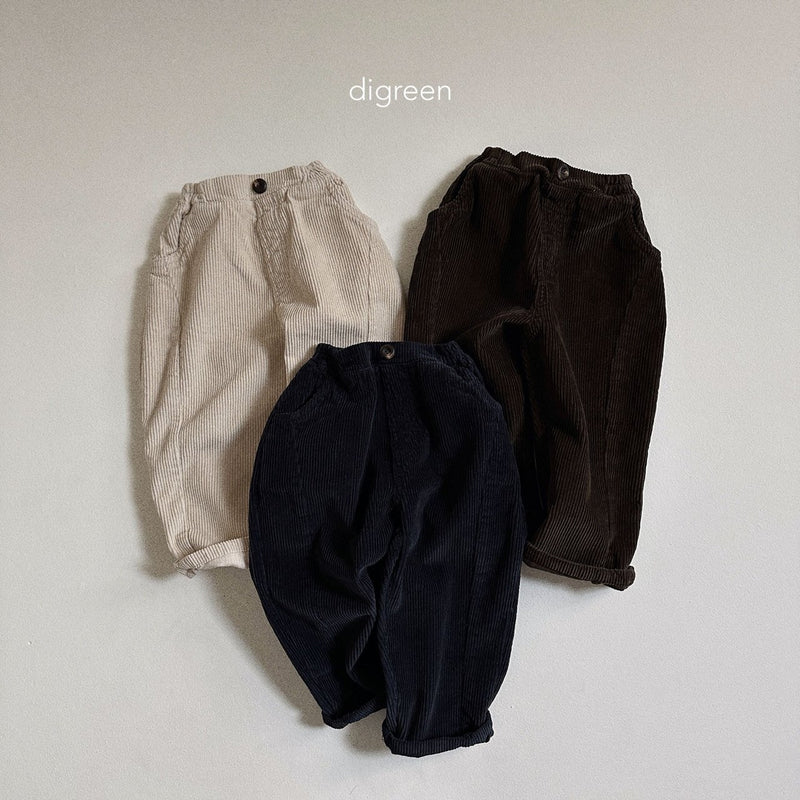 digreen / corduroy pants