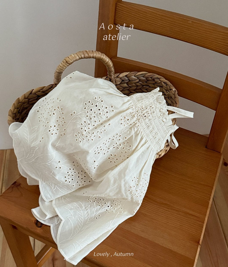 aosta /  lace leaf dress【for baby&kids】