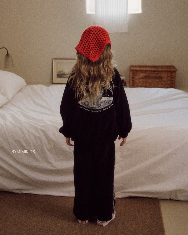 by mimi  / two way veloa pants【for kids , jr】