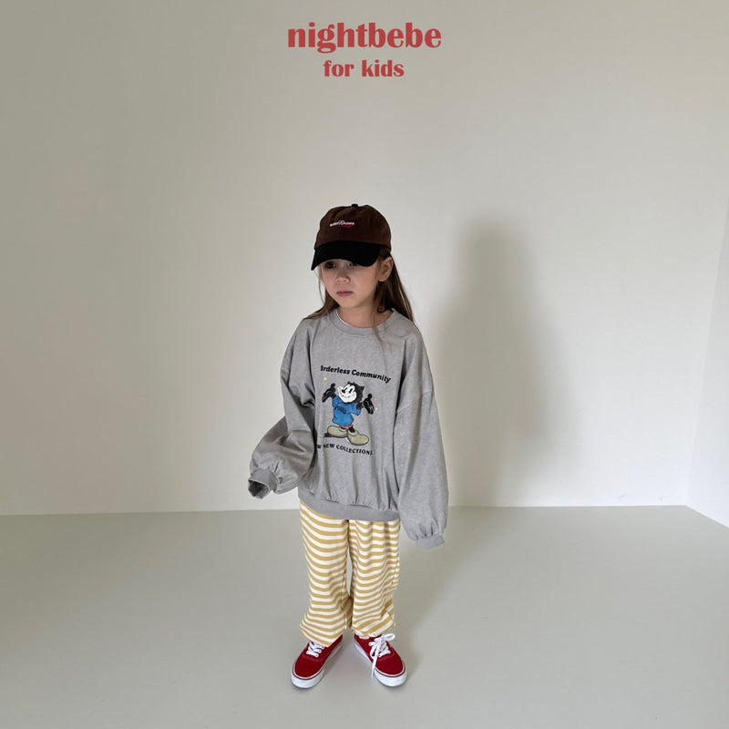 nightbebe / butter stripe jogger pants