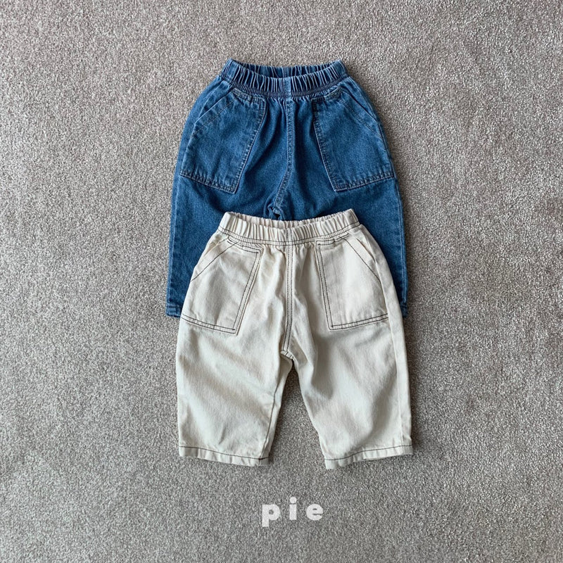 pie/ pie pocket denim