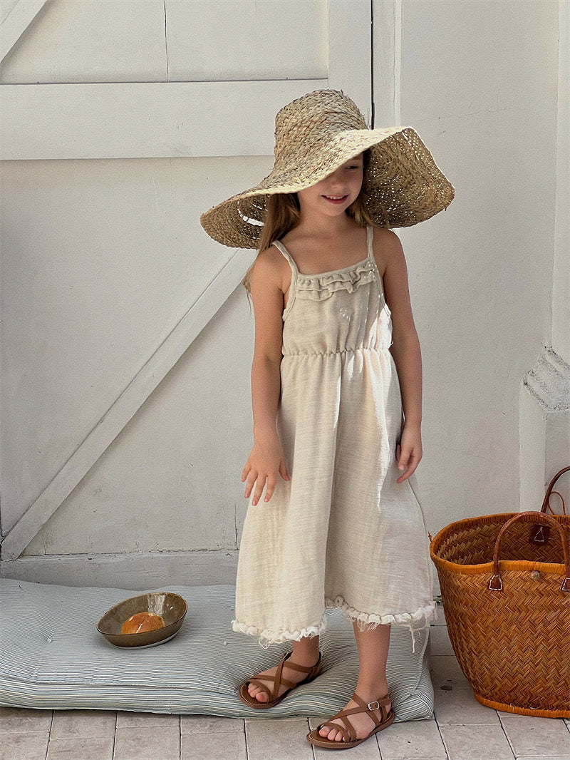 cheng le / frill slip one-piece【for kids , jr】