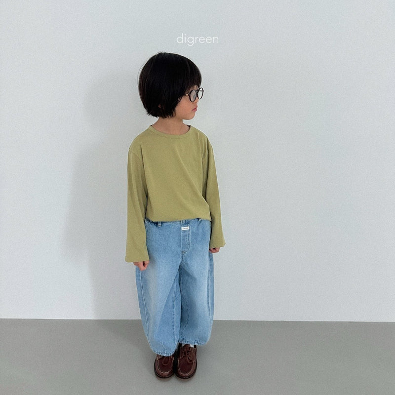 digreen / volume denim pants【for kids】