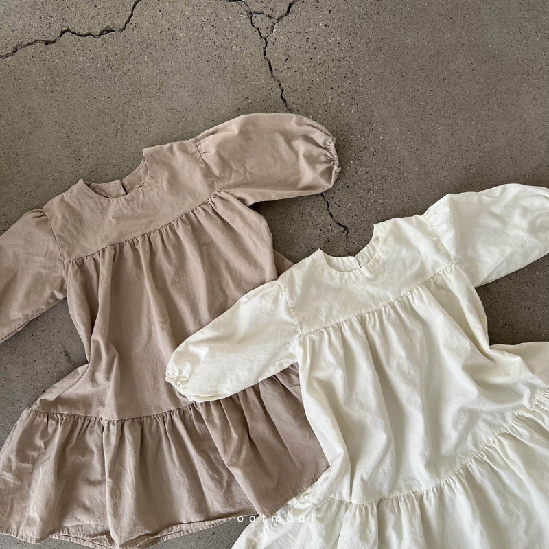 oatmeal / bubble volumn onepiece【for kids】