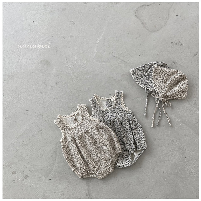 nunubiel/ bebe pancy romper & bonnet