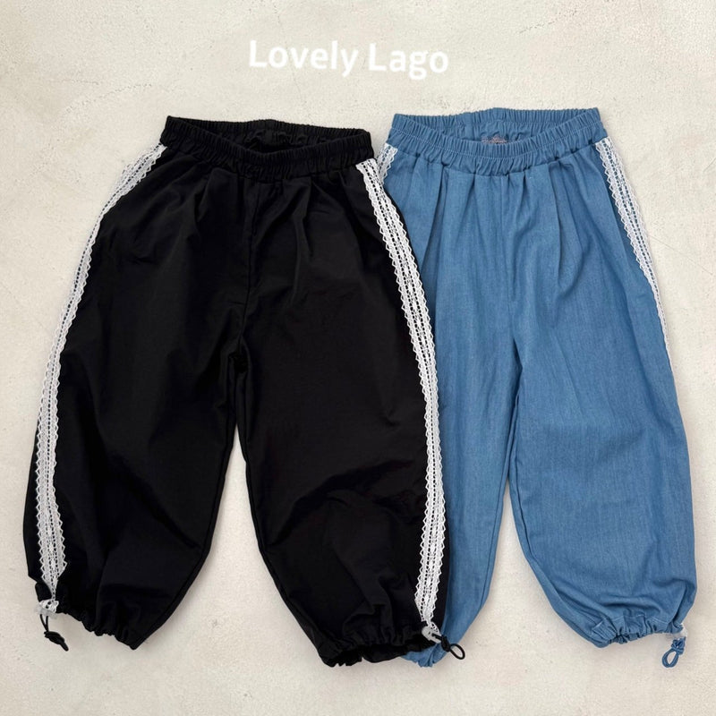 lago / pin tuck string pants【for kids, jr &mom】