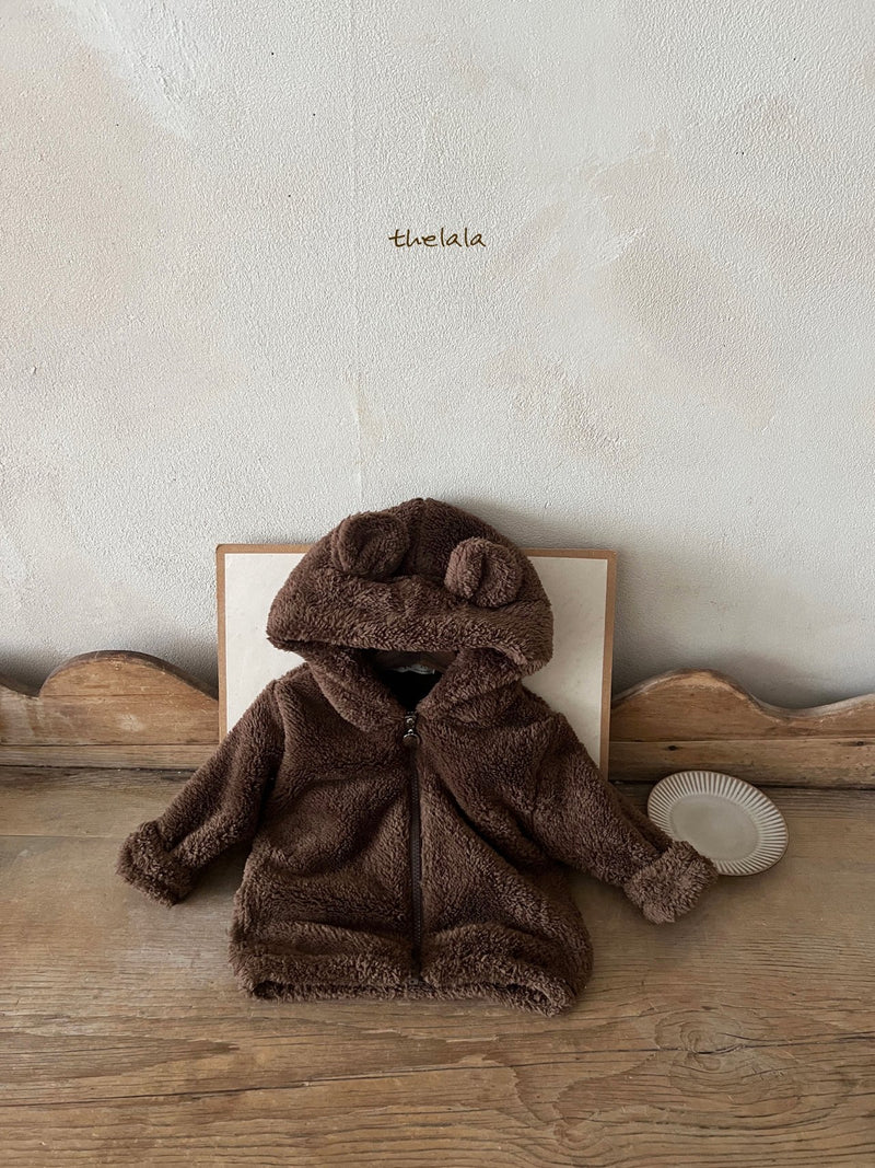 thelala / boa bear zip-up