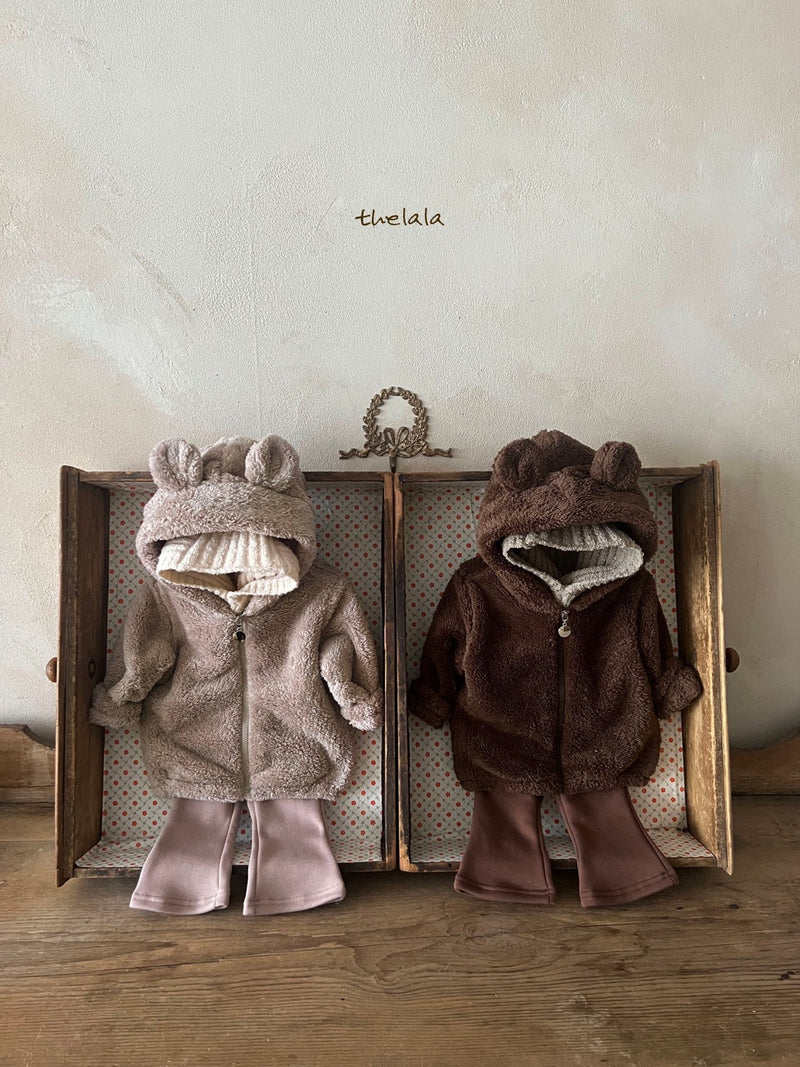 thelala / boa bear zip-up