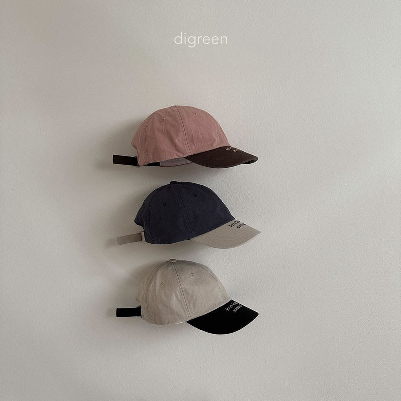 digreen / color block cap