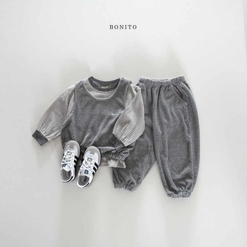 bonito / terry vest set up【for kids&Jr.】
