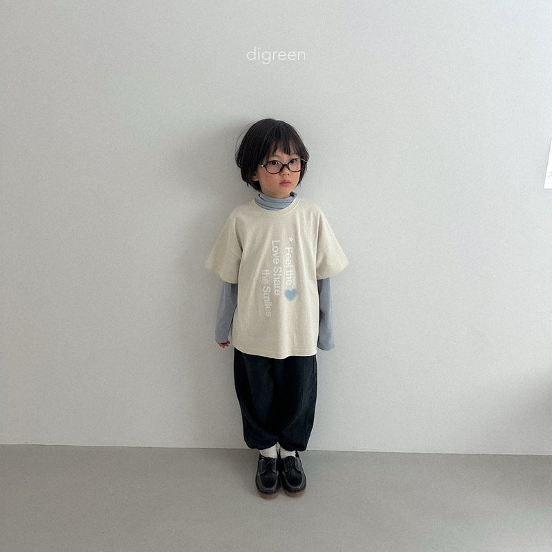digreen / love share t-shirt【for kids】