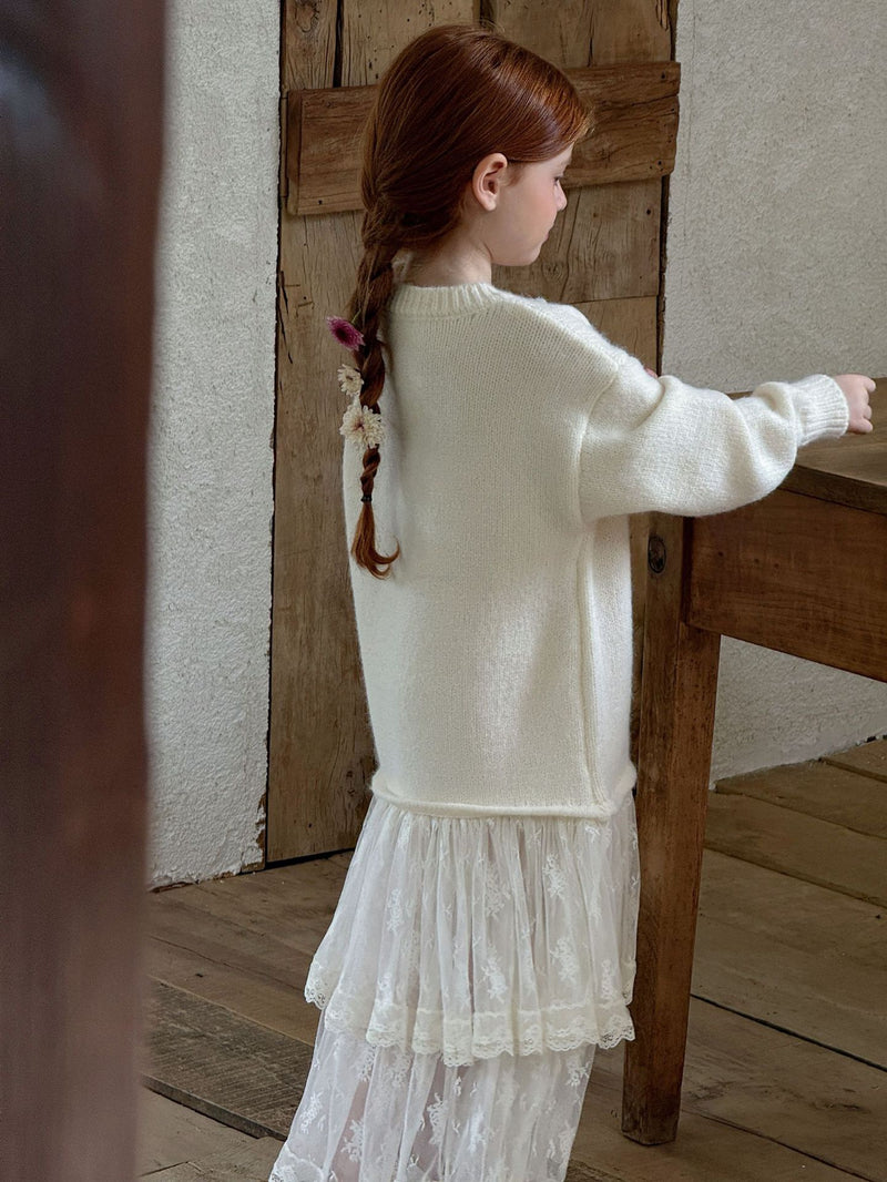 otaly / knit layered one-piece【for kids , jr】(no.5691)