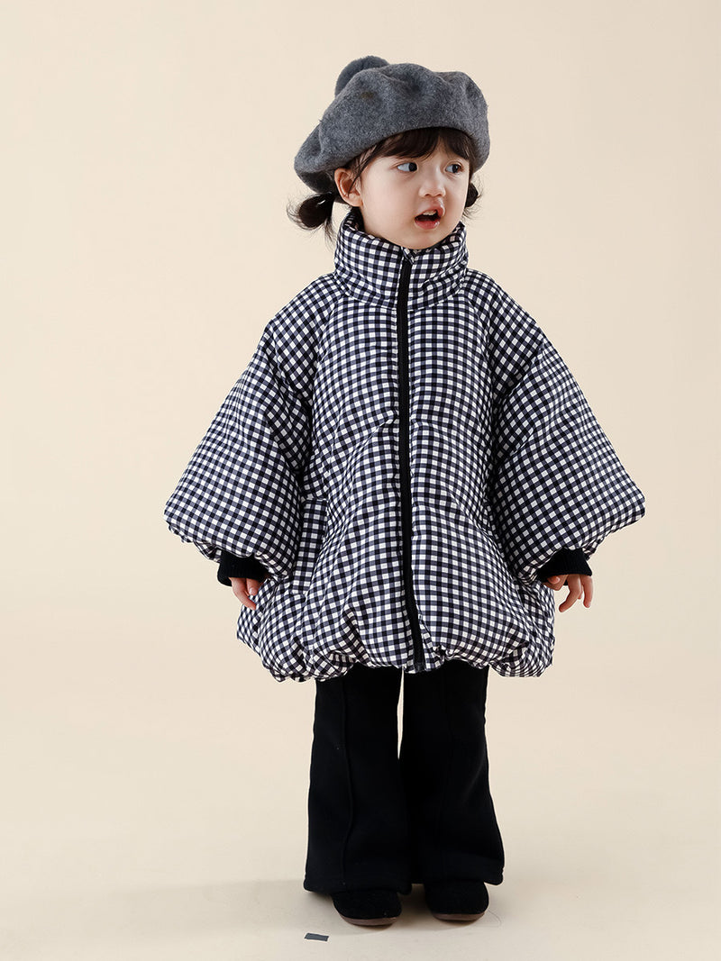 一部即納 gingham padding jacket 【for kids , jr. 】