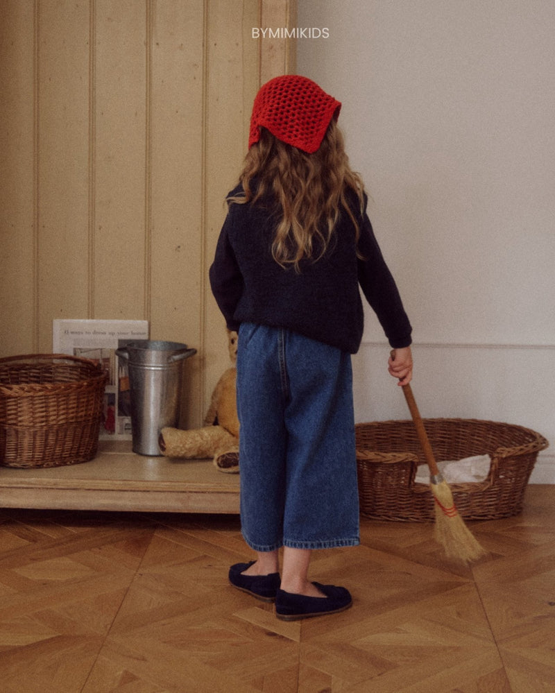 by mimi  / triangle bonnet【for kids , jr】