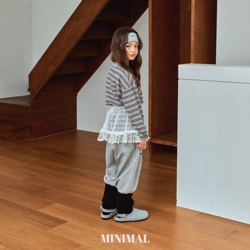 minimal / pigment boarder tee【for kids &Jr.】