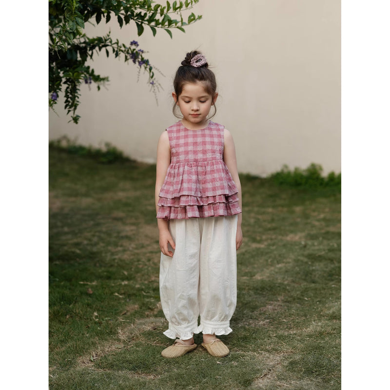 peplum no sleeve blouse 【for kids&Jr.】
