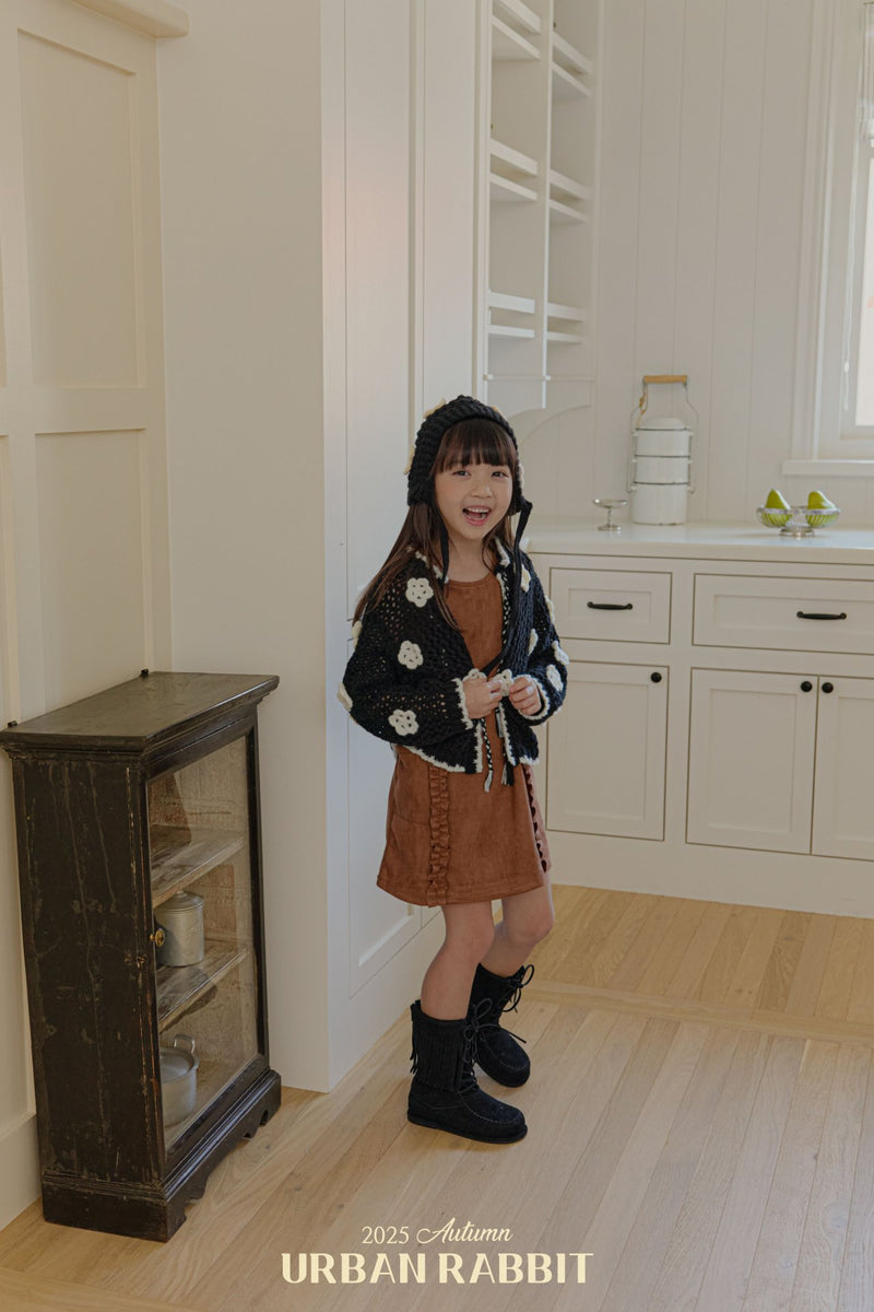 urban rabbit / suède frill one-piece【for kids & Jr.】