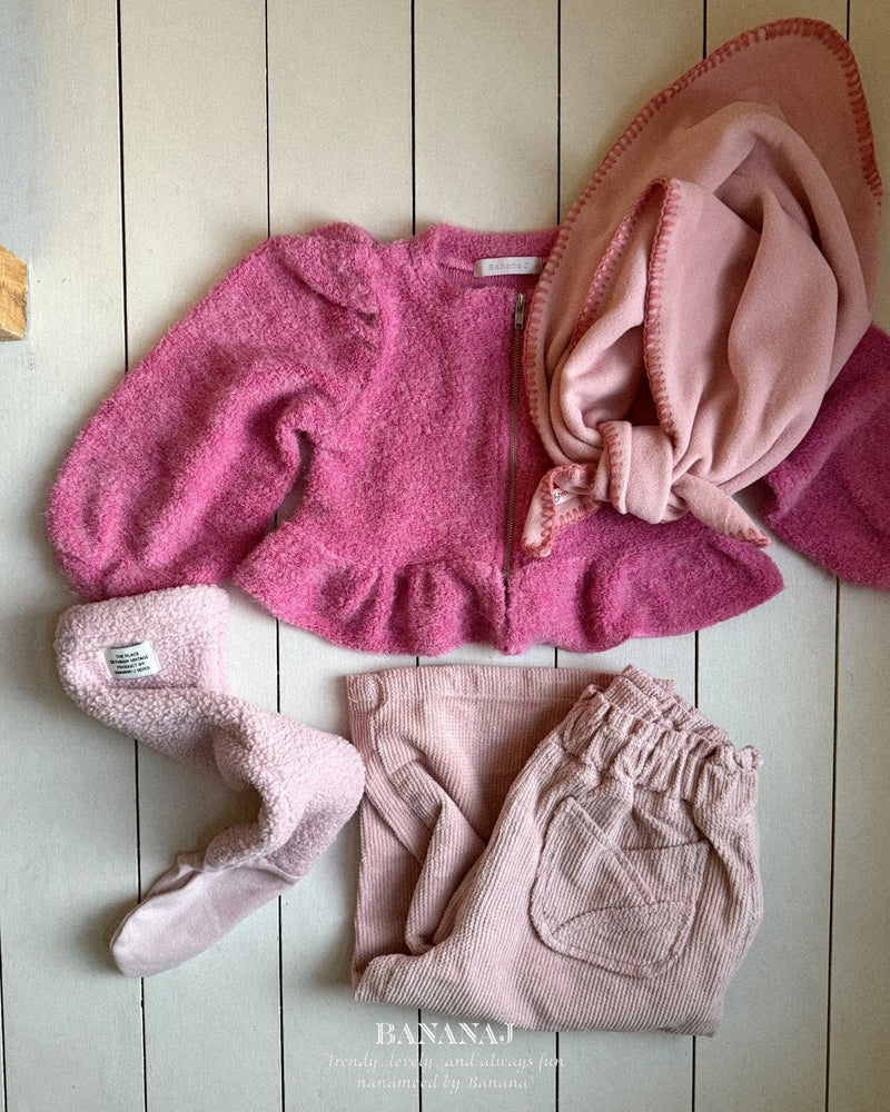 bananaj / moelly zipup cardigan【for kids & jr.】