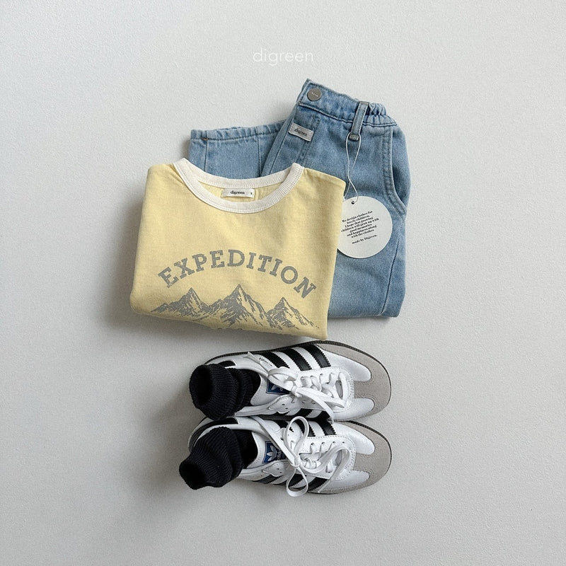 digreen / volume denim pants【for kids】