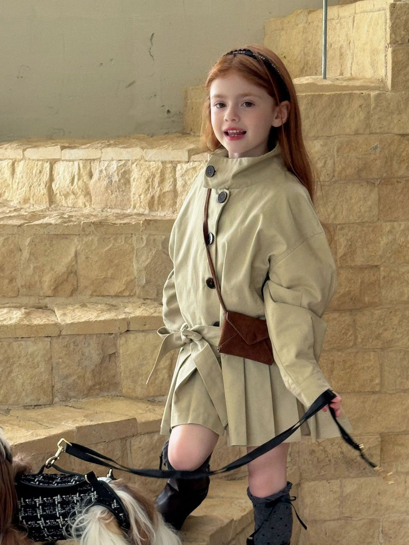 otaly /  pleats trench coat【for kids , jr】(no.5688)