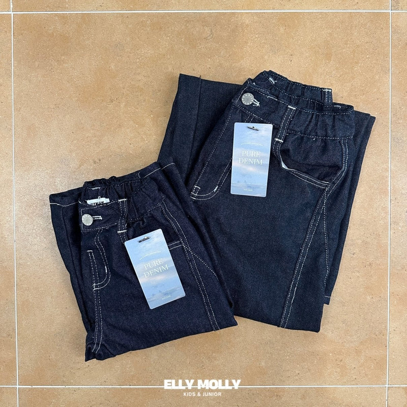 elly molly  / non fade wash dart pants【for kids, Jr.&adult 】