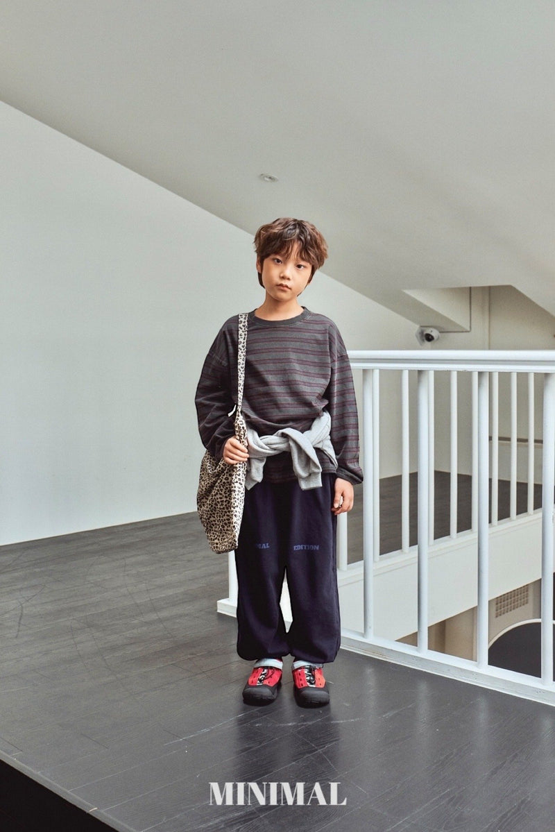 minimal / pigment boarder tee【for kids &Jr.】