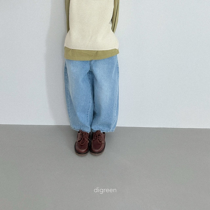digreen / volume denim pants【for kids】